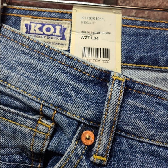 KINGS OF INDIGO - Regan Bell Bottom - Patchwork - Picture 5 of 7